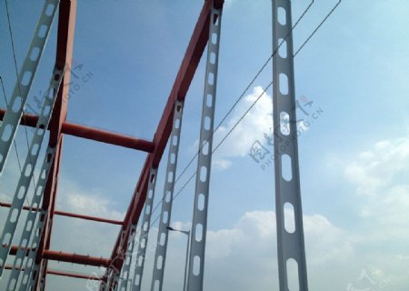钢架桥景观图片