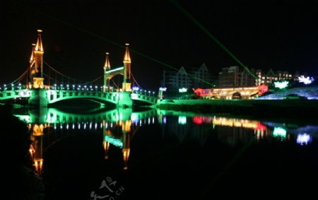 黄河水城夜景图片