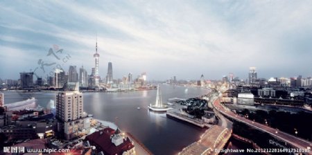 上海全景图高清图片