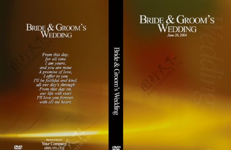 婚礼录像dvd包装图片