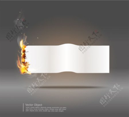 燃烧的纸张图片