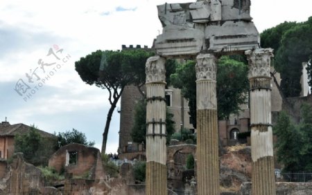 意大利古罗马废墟图片