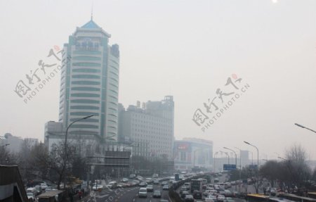 北京的雾霾图片