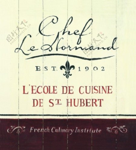 法国烹饪学校宣传海报图片