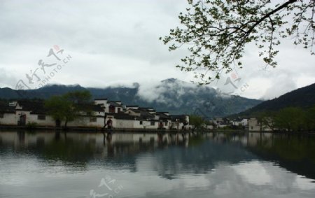 宏村山水照片图片