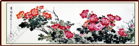 中国古典画梅花牡丹图片