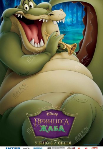 公主和青蛙角色电影海报图片