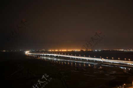 厦门集美大桥夜景图片
