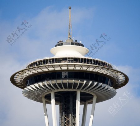 西雅图太空针塔顶部图片
