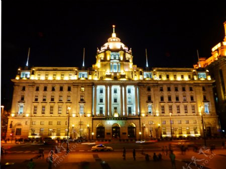 上海浦发银行夜景图片