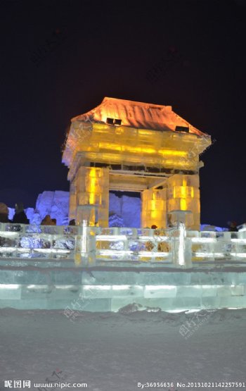 哈尔滨冰雕摄影图片