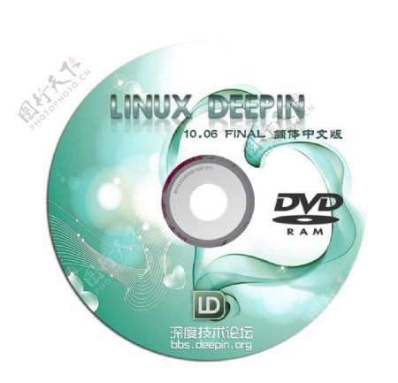 深度Linuxdeepin光盘封面图片