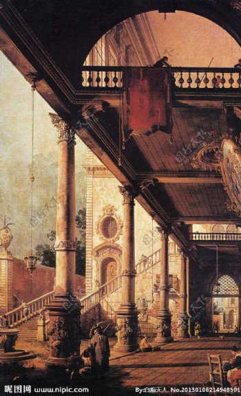 欧洲17世纪皇宫油画图片