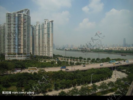 广州市珠江周边建筑图片