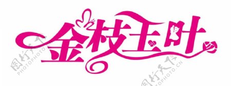 金枝玉叶标志logo设计图片