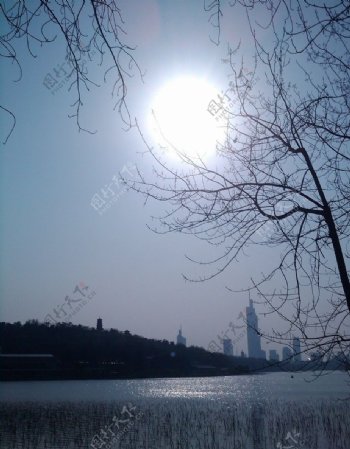 南京玄武湖畔图片