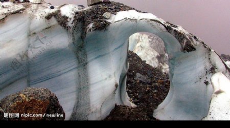 海螺溝冰川图片