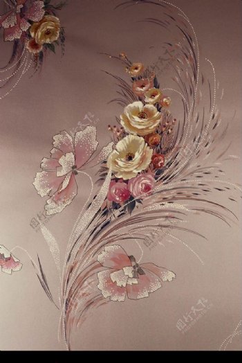 刺绣文化艺术花纹图片