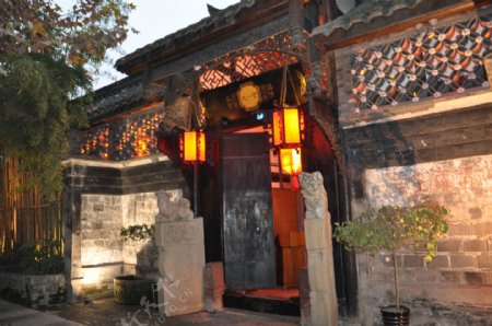 中式建筑风格大门图片