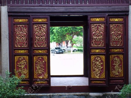 古代门窗门牌匾图片