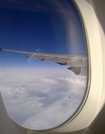 飞机云层图片