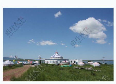 科尔沁草原蒙古包图片