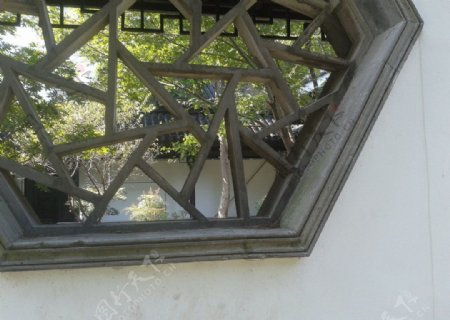 红梅公园花窗图片
