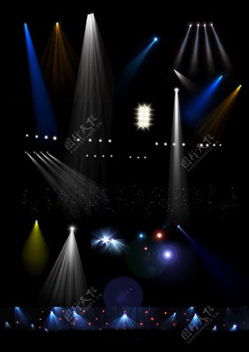 各类舞台灯光效果素材图片