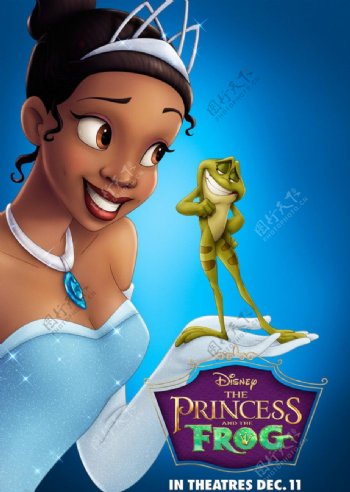 公主和青蛙好莱坞动画片高清晰海报图片