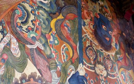 西藏壁画图片