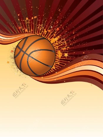 动感篮球背景图片