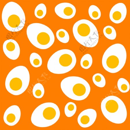 橙色鸡蛋背景图片