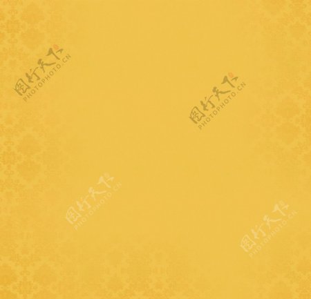 黄色渐隐欧式花纹背景图片