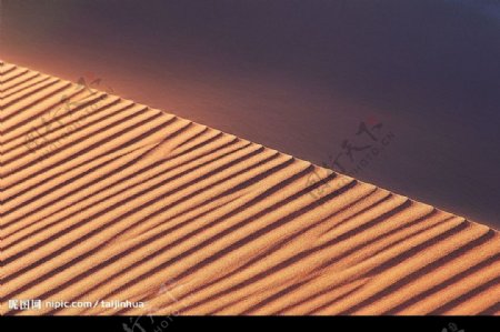 美丽线条沙漠风光图片