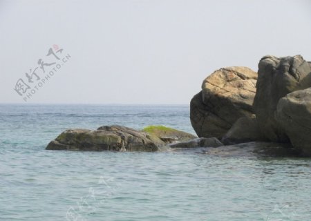 蜈支洲岛之岩石图片