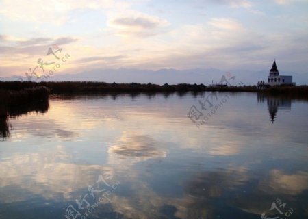 宁夏银川沙湖一景图片