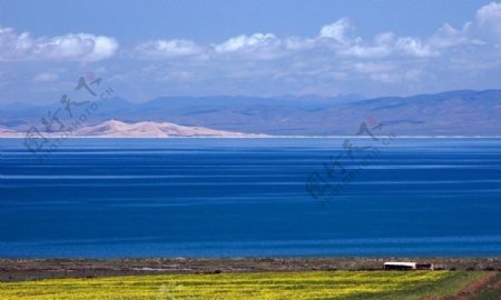 青海湖自然美景图片