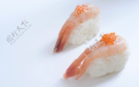 甜虾寿司菜谱素材图片