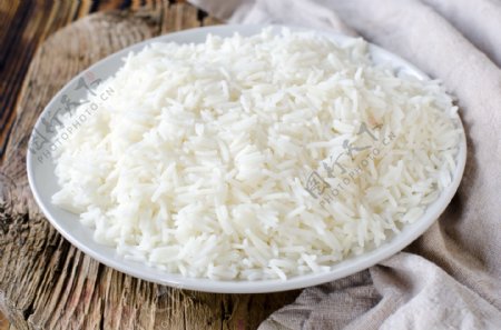 香米白米饭图片
