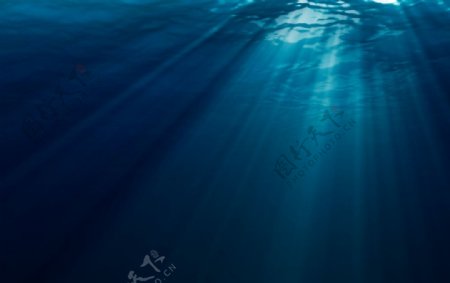 深蓝海底图片