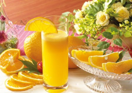 水果橙汁图片