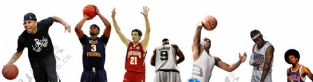 NBA篮球运动员图片
