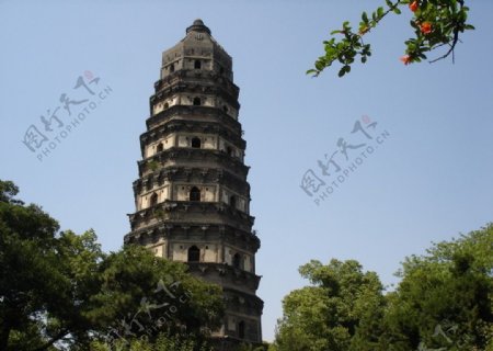 中国斜塔图片