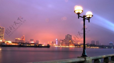 广州市白天鹅潭夜景图片