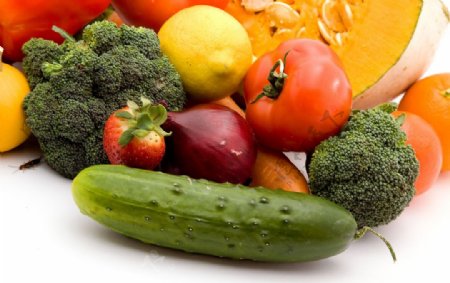 新鲜绿色蔬菜水果图片