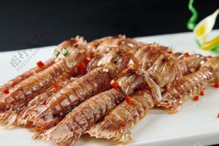 海鲜撒尿虾虾姑图片