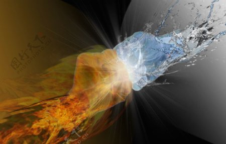 冰与火的碰撞图片