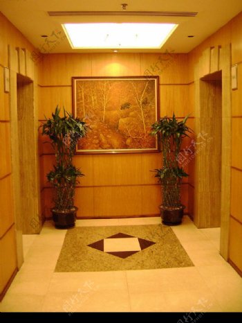 武汉天安大酒店电梯间图片