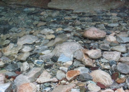水下的石头图片