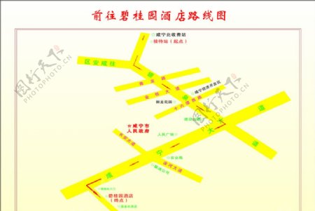 桂园酒店路线图图片